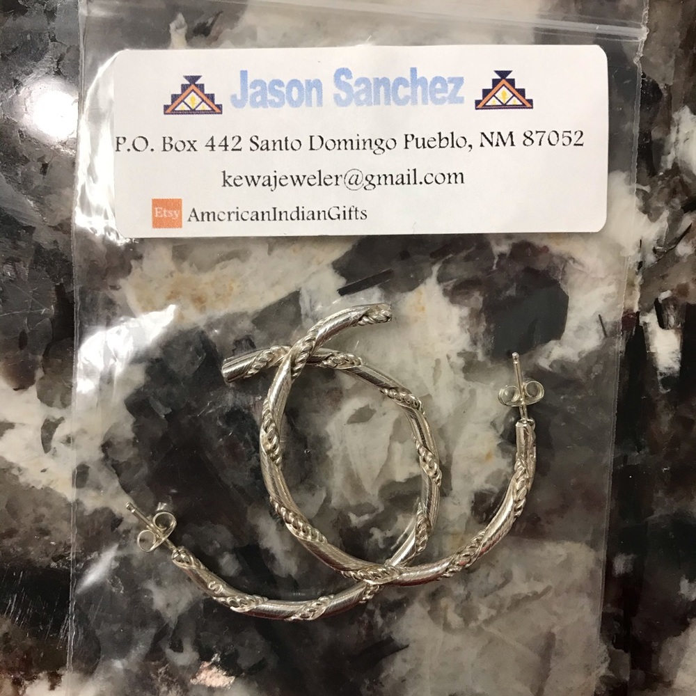 Native American Hand Crafted Solid Sterling Silve… - image 8